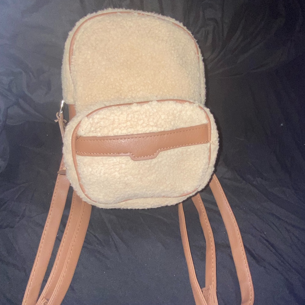 sherpa teddy bear backpack purse